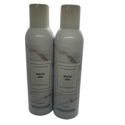LOT OF 2 AP Advanced Products WHITE ZEN Room Fragrance Spray 6 oz EACH!