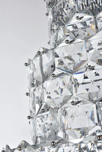 Elegant Lighting Adaline 30" Chandelier in Chrome - Picture 6 of 8