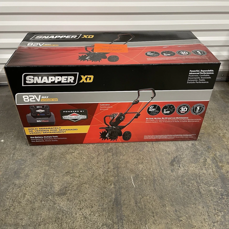 Cultivador eléctrico inalámbrico Snapper XD 82V MAX 10 pulgadas de ancho de labranza (solo herramienta) Foto 2 de 4