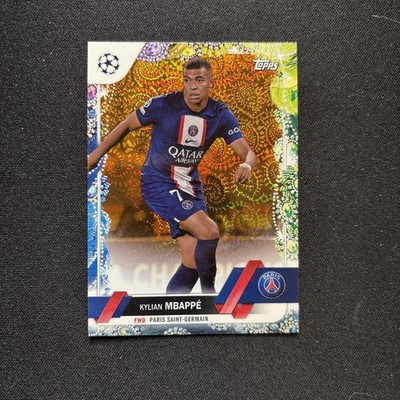 2023 Topps Carnaval Kylian Mbappe Orange Samba 15/25 - PSG Real Madrid Exclusive