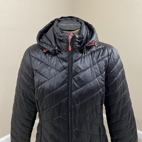 Tek Gear Warm Tek Hooded Quilted Puffer Jacket Coat Black Women’s Size Large - Picture 7 of 22
