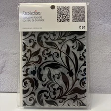 Recollections Two(2) Embossing Folders  ~  Flourish - A2 771726