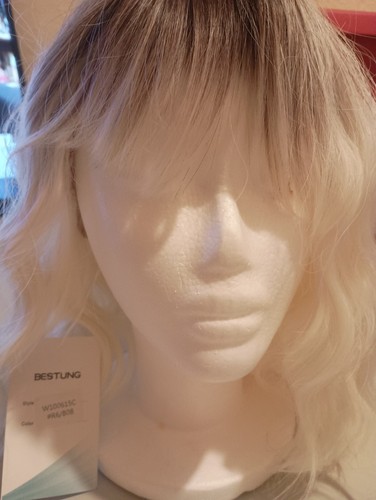 Bestung Ladies Curly Wigs Grey Brown root Woman Short Natural Synthetic Wigs - Picture 9 of 9