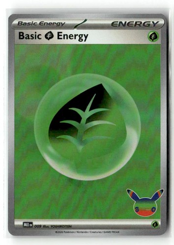 Basic Grass Energy #009 MEE: Mega Evolution Energies Holo Pokemon Card