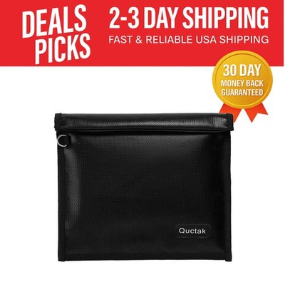 Large Capacity Faraday Bag: Fireproof & Waterproof Security for Devices 9.8''x11''