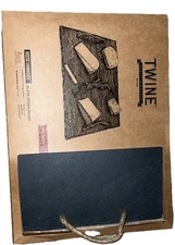 NIB Twine Rustic Elegance Country Home Slate Cheese Board Chalk Surface - j3 kgr