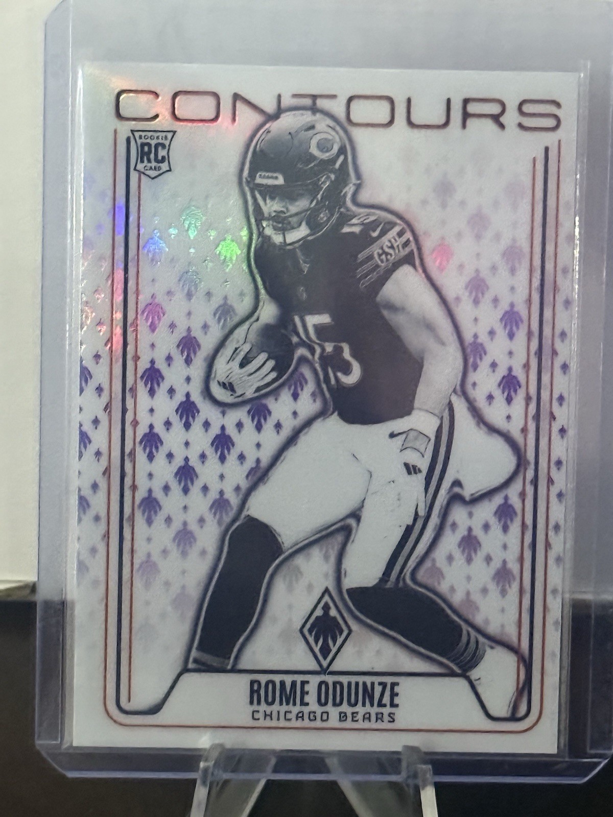 2024 Panini Phoenix - Contours Rome Odunze #CON-ROE (RC) Purple