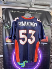 Vintage CHAMPION Denver Broncos #53 Bill Romanowski NFL Football Jersey Sz 44