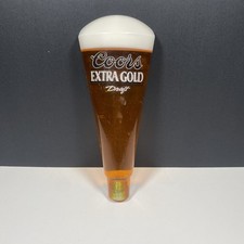 Coors Extra Gold Draft Acrylic BEER GLASS Tap Handle Knob Keg Mancave Bar