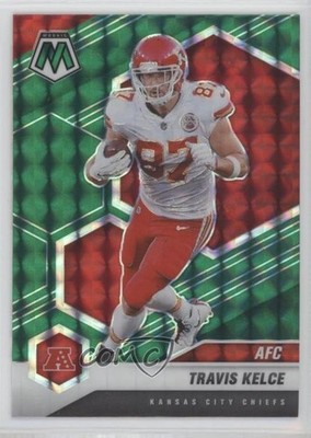 2021 Panini Mosaic Variations AFC Green Mosaic Prizm Travis Kelce #240 1e1h