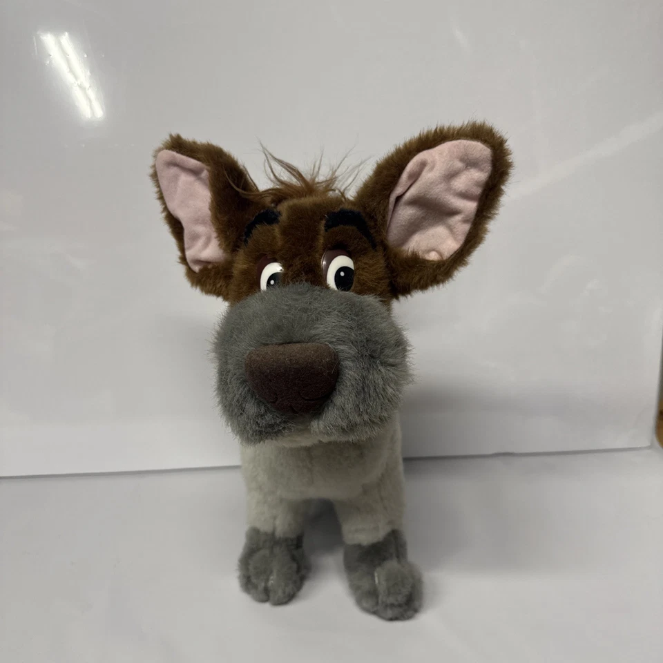 1988 Disney Oliver & Company DODGER Dog Standing Plush Scarf Vintage Sears K2 - Image 2 of 4