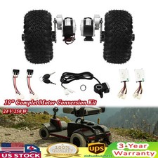 Double Wheel Motor Drive For Electric Cart Scooter Air Wheel Conversion Kit 250W