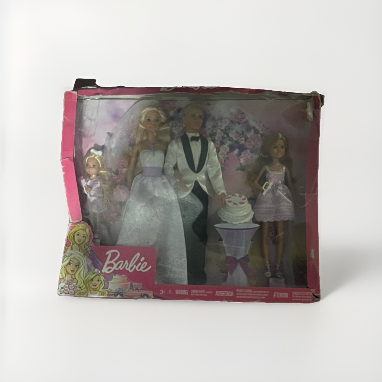 Barbie Mattel Wedding Set With Bride And Groom Doll New $150