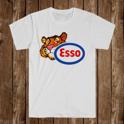 Esso Oil Tiger Men's White Size S-5XL