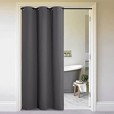 Doorway Curtain Privacy, Door Cover Curtain, 60"W x 84"L Pack of 1 Grey
