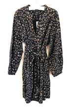 GAP L/S Print Dress - Navy - NWT Woman XXL