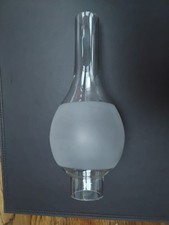 Vintage Oil Lamp Glass Bulge Slip Chimney