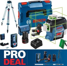 BOSCH Linienlaser Kreuzlinienlaser GLL 3-80 CG + Empfänger LR7 + Bosch BT 160