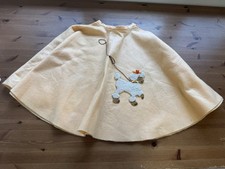 Vintage Handmade Girls 6-8 Approx Peach Poodle Felt Skirt