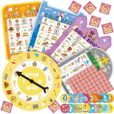 Easter Bible Bingo Game for Adults 24 Players Games Colorful