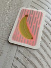 ACEO ORIGINAL banana fruit Folk Art Multicolor DOODLEALLADAY pop art 2026 signed — photo 2