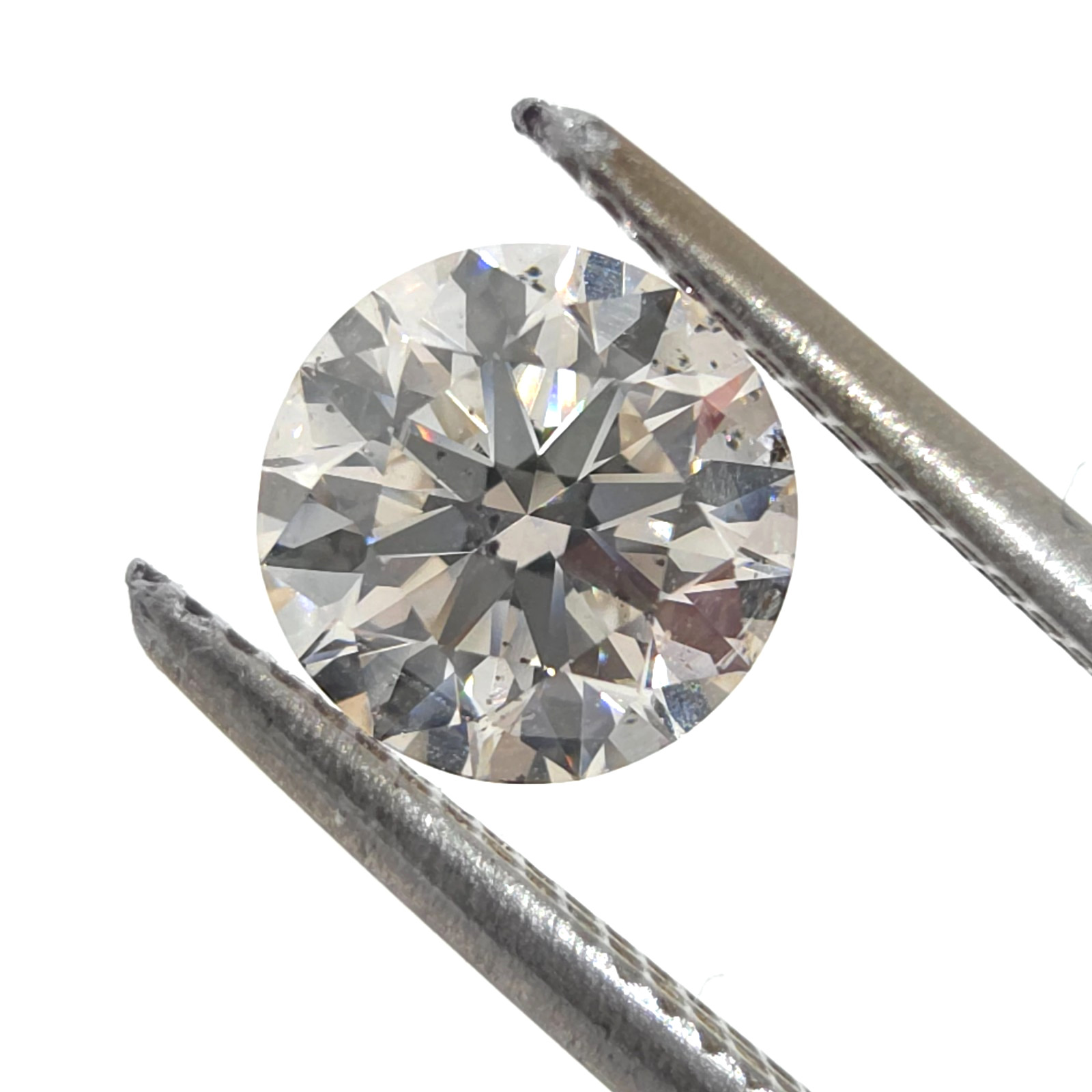 GIA-zertifiziert 1,01 Karat natürlicher Diamant 3EX SI2 K schwach braun rund lose Edelstein