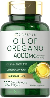 Oregano Oil 4000 mg 150 Softgel Capsules | Contains Carvacrol | by Carlyle