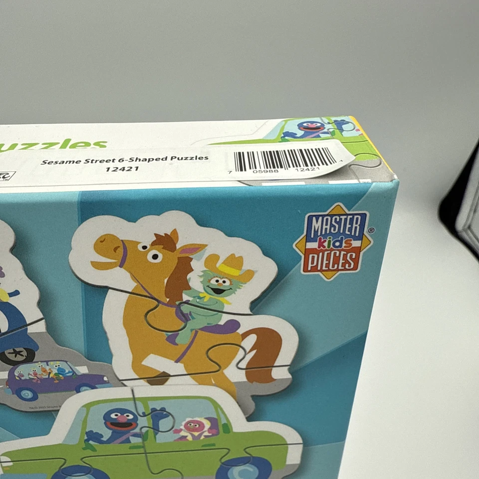 Sesame Street Shaped Puzzles 6 Pack From MasterPieces Inc, Kids Puzzles, #12421 - Image 4 of 4