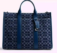 Coach Wesley Tote In Signature Denim