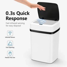 13L Waterproof Trash Can Kitchen Bathroom Living Room Waste Bin Dustbin
