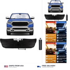 Car Windshield Sun Shade Umbrella for Dodge Ram 1500 2019-2026 2026 Upgrade...