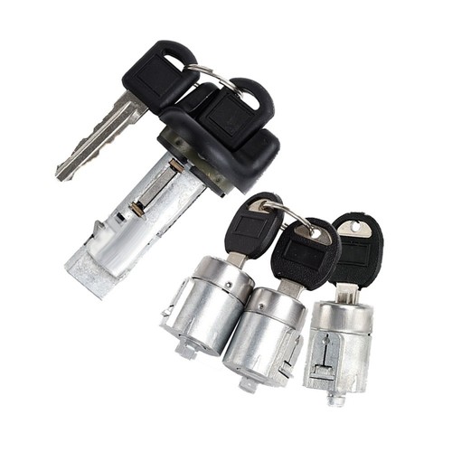 Door Lock Set Replacement Kit 5 Keys Included Ignition Switch Cylinder - Picture 4 of 7