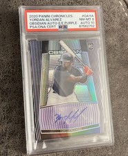2020 Panini Chronicles - Obs. Auto Yordan Alvarez #OA-YA Purple 3/49 (AU, RC)