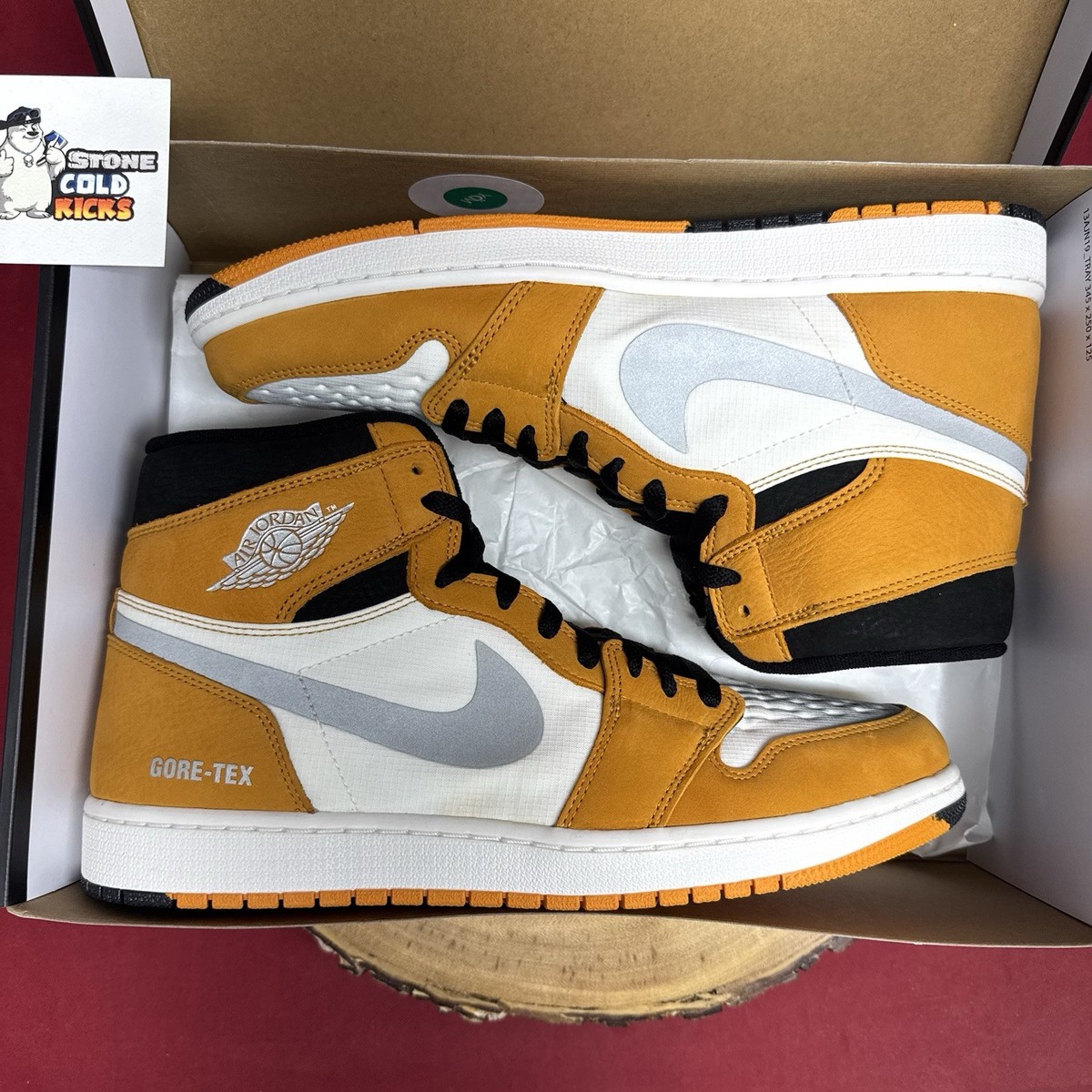 Nike Air Jordan 1 High Element Gore Tex Light Curry High top Size