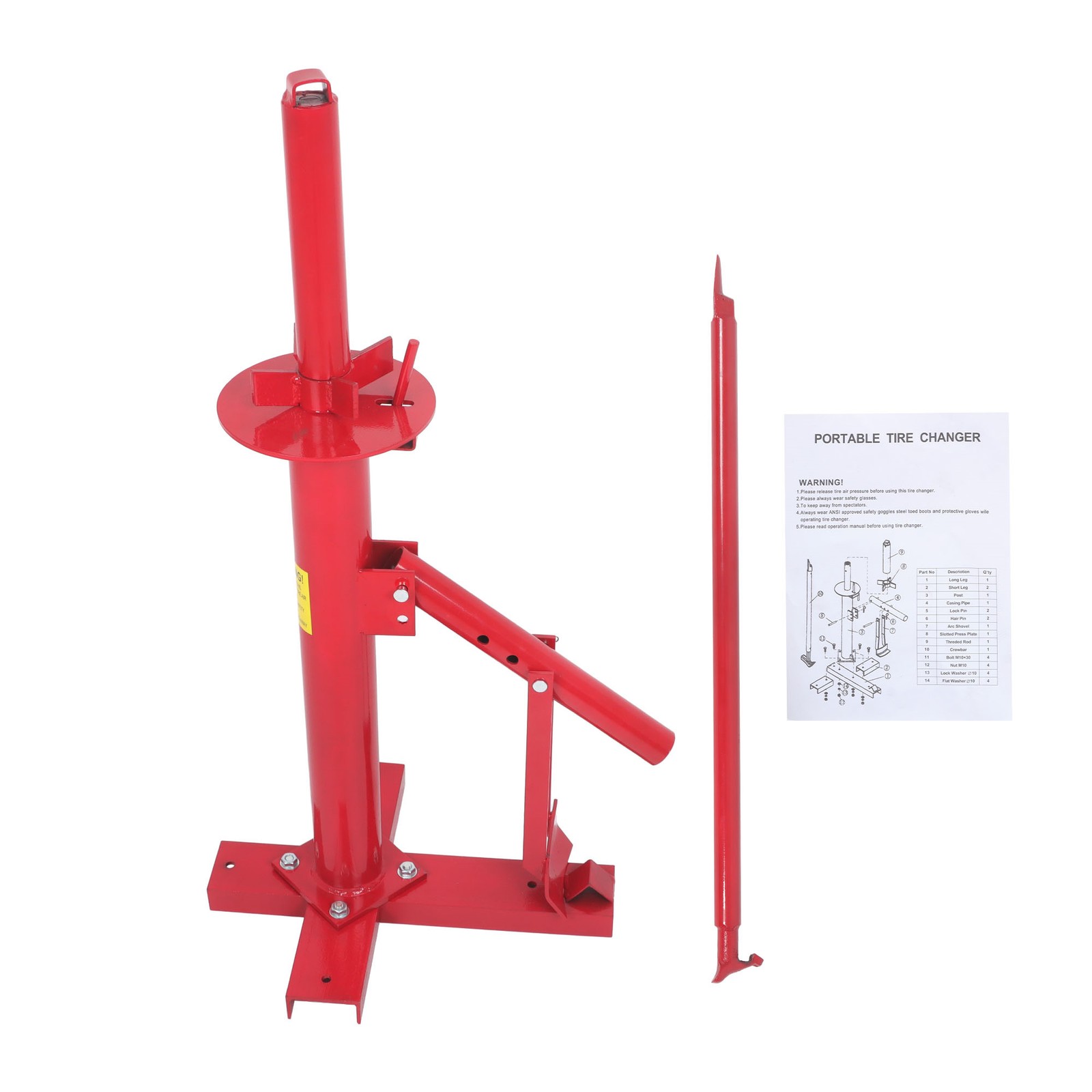 Labwork For Auto Shop Portable Hand Tool Tire Bead Breaker Manual Tire Changer