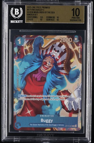 Buggy (Seven Warlords of the Sea Binder Set) graded BGS 10 for sale on eBay