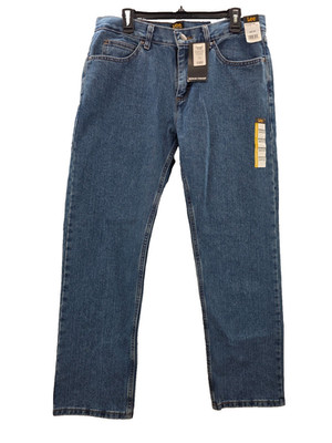 Lee Men's Legendary Regular Fit Straight Leg Pepper Stone All Cotton Jeans 34