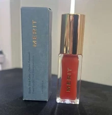 Merit Shade Slick Ombre Pommade Tinted Lip Oil Gel Color: JETE 