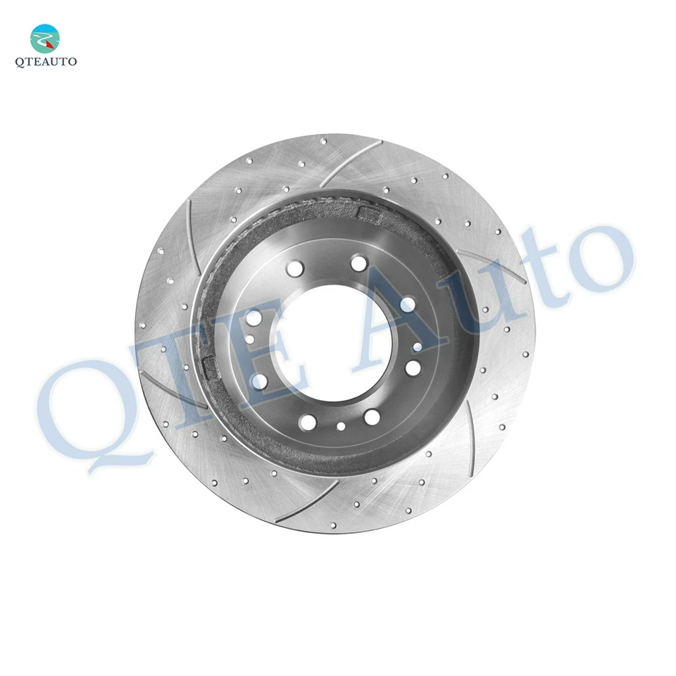 Rotores de freno perforados 4P F 355 mm-R 360 mm para Chevrolet Silverado 2500 HD 2011-2015 Foto 2 de 4