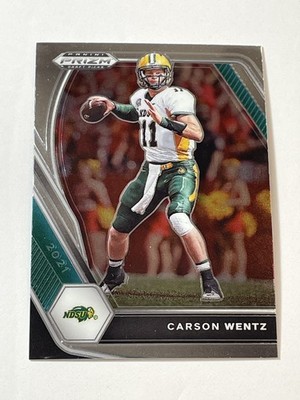 2021 Prizm Draft Picks Football #13 - Carson Wentz - North Dakota State Bison