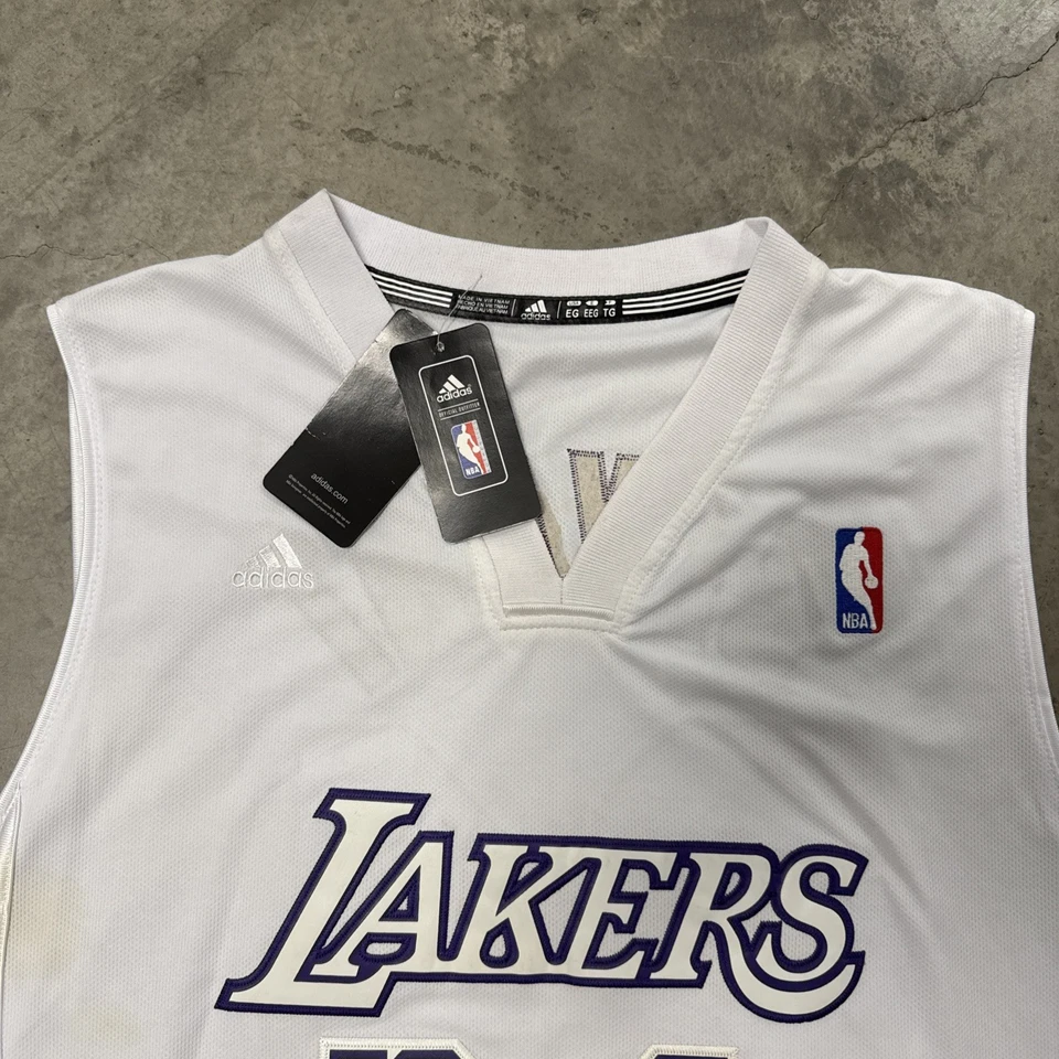 Adidas NBA Los Angeles Lakers Kobe Bryant Jersey Sz L 12-13 Xmas Christmas Rare - Image 4 of 4