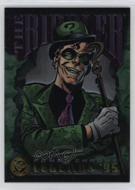 1995 SkyBox DC Legends Power Chrome The Riddler #91 7ut