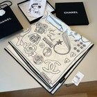 Chanel Classic Beige Camellia Print Women's Decorative Square Scarf/Shawl 90*90 — photo 1