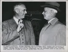 1952 Press Photo Defense Mobilizer John R Steelman & Sec of Commerce Sawyer