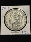 Morgan Silver Dollar 1891-S $1, XF+, 90% Silver, Business Strike, Uncertified