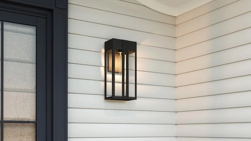Quoizel BSW8409 Boswell 20" Tall Outdoor Wall Sconce - Black - Picture 2 of 7