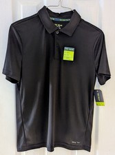 NWT. Tek Gear Dry Tek Black Shirt Boys Youth L 14-16 Stretch Short Sleeve