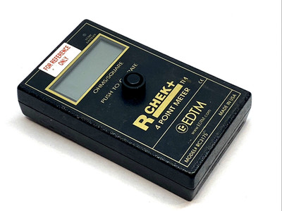 EDTM RC3175 R-Chek+ Surface Resistivity 4 Point Meter MISSING CONTACT PROBE