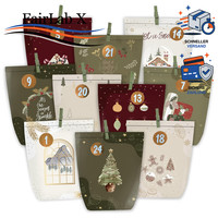 Adventskalender TüTen Zum BefüLlen 24 StüCk Geschenk PapiertüTen Basteln