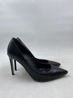 Rene Caovilla Black Leather Point Toe Pumps W 5 — photo 3